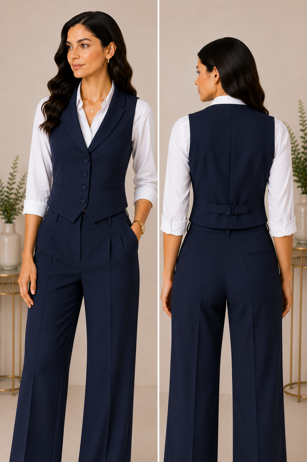 Shawl Lapel Navy Lookbook